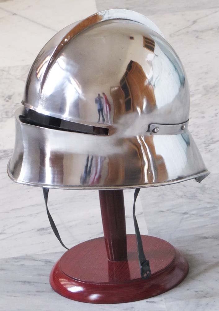 THOR INSTRUMENTS THORINSTRUMENTS (with device) Medieval German Sallet Helmet - Gothic Close Helmet Re-Enactment Costume Spartan Rustic Vintage Home Decor Gifts - Image 1